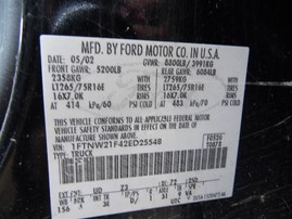 2002 Ford F-250 XLT Black Crew Cab 7.3L Turbo Diesel AT 4WD #F24745